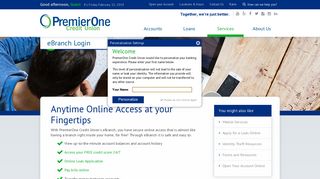 Online Services - PremierOne Credit Union