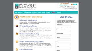 Premier Pet Care Plan - Midwest Veterinary Supply