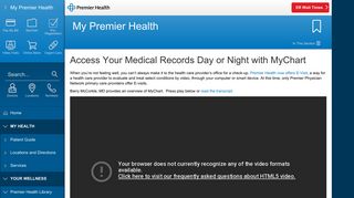 Access Your Medical Records Day or Night with MyChart from Premier ...