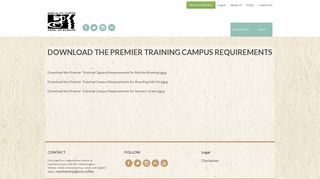 Speciality Coffee Association - Premier Training Campus ... - AST Login