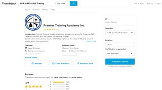 Premier Training Academy Inc. - Charlotte, NC - Thumbtack