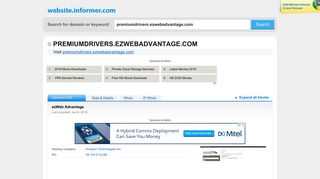 premiumdrivers.ezwebadvantage.com at WI. ezWeb Advantage