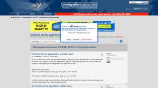 Premium service appointment website issues - Immigrationboards.com