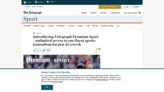 Introducing Telegraph Premium Sport - unlimited access to our finest ...