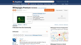 Whitepages Premium Reviews - 4 Reviews of Premium.whitepages ...
