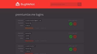 premiumize.me passwords - BugMeNot