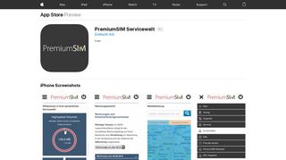 PremiumSIM Servicewelt on the App Store - iTunes - Apple