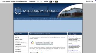 Pearson Online Textbook Materials - Tate County School District
