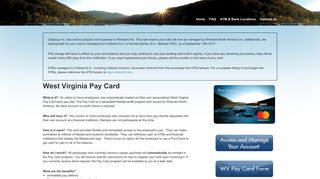 West Virginia Paycard > Home
