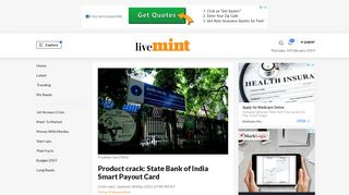 Product crack: State Bank of India Smart Payout Card - Livemint