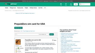 PrepaidZero sim card for USA - Travel Gadgets and Gear Message ...
