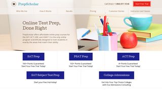 New SAT and ACT Preparation Online · PrepScholar