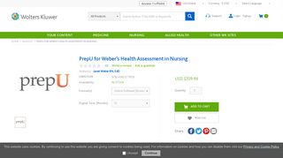 PrepU for Weber's Health Assessment in Nursing - LWW.com