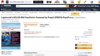 Lippincott's NCLEX-RN PassPoint: Powered by PrepU (PREPU ...