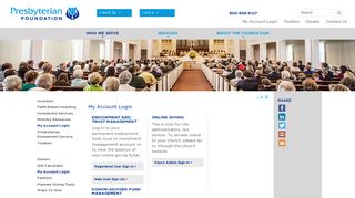 My Account Login | Presbyterian Foundation