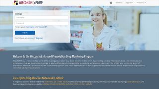 Wisconsin Prescription Drug Monitoring Program: Welcome