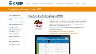 Prescription Drug Monitoring Program (PDMP) – CRISP