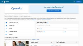 OptumRx: Login, Bill Pay, Customer Service and Care Sign-In - Doxo