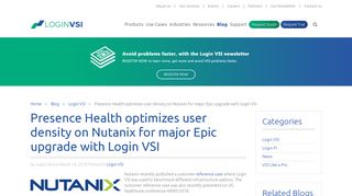 Presence Health optimizes user density on Nutanix for ... - Login VSI
