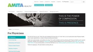 For Physicians | Presence Health