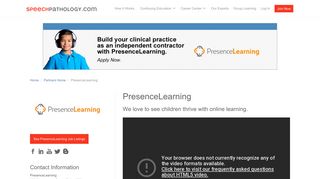PresenceLearning - SpeechPathology.com