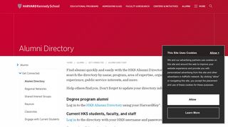 Alumni Directory | Harvard Kennedy School