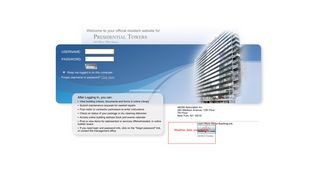 Presidential Towers Residents Website