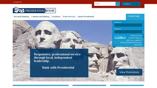 Presidential Bank Bethesda MD | Federal Savings Bank VA DC