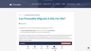 Can Pressable migrate a site for me? - Pressable Knowledge Base