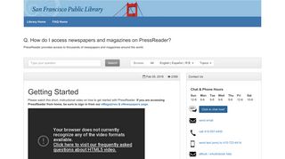 How do I access newspapers and magazines on PressReader? - FAQ