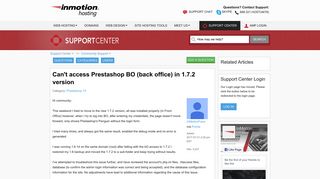 Can't access Prestashop BO (back office) in 1.7.2 version | InMotion ...