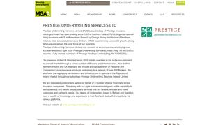 Prestige Underwriting Services Ltd - MGAA