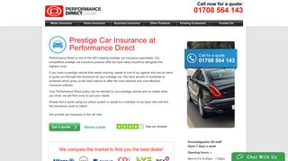 Prestige Car Insurance - Performance Direct