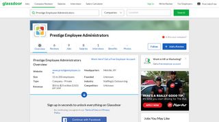 Working at Prestige Employee Administrators | Glassdoor