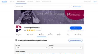 Working at Prestige Network: Employee Reviews | Indeed.co.uk
