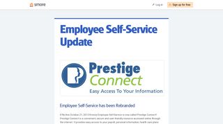 Employee Self-Service Update | Smore Newsletters