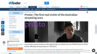 Presto | The first victim of the Australian streaming wars | finder