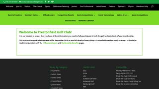 Member's Information pack - Prestonfield Golf Club