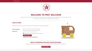 Pret Delivers - Welcome to Pret Delivers