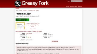 Pretome Login - Greasy Fork
