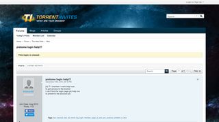 pretome login help!!! - Torrent Invites - Get your free bittorrent ...