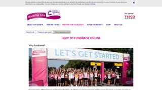 How to fundraise online | Race for Life | Cancer Research UK