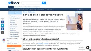 Why do payday lenders need my Internet bank details? | finder NZ