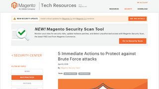 5 Immediate Actions to Protect against Brute Force attacks | Magento