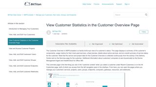 View Customer Statistics in the Customer Overview Page – BitTitan ...