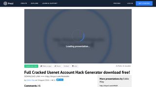 Full Cracked Usenet Account Hack Generator download free! - Prezi