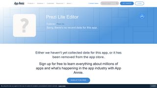 Prezi Lite Editor App Ranking and Store Data | App Annie