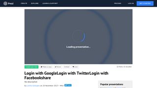 Login with GoogleLogin with TwitterLogin with Facebookshare - Prezi