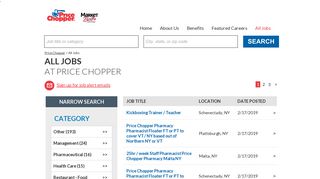ALL JOBS AT PRICE CHOPPER - Jobs.net