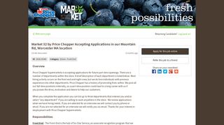 Careers Center | Market 32 by Price Chopper Accepting Applications ...
